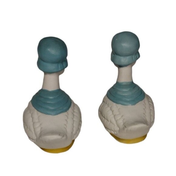 Vintage Duck Salt & Pepper Shakers Ceramic Geese Anthropomorphic Cottagecore - Picture 3 of 6